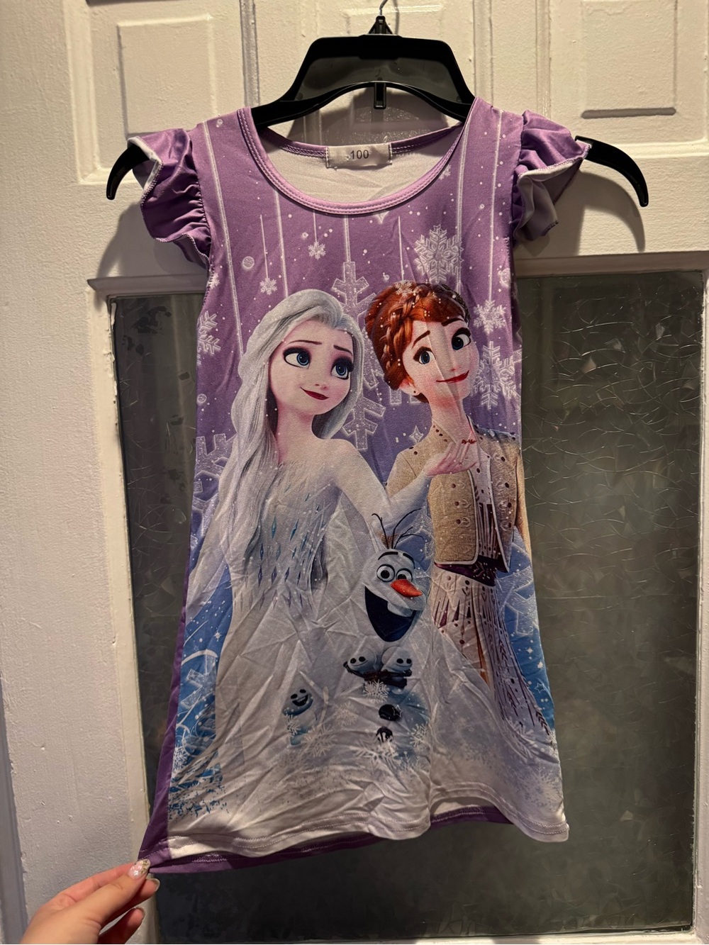 Disney Frozen Purple Elsa, Anna & Olaf Night Dress